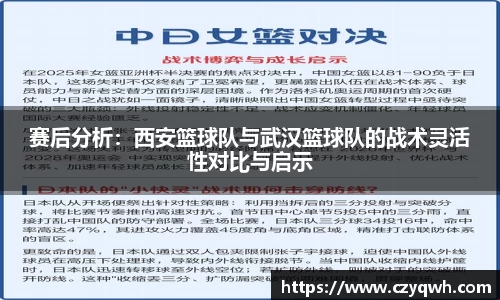 赛后分析：西安篮球队与武汉篮球队的战术灵活性对比与启示